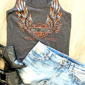 Harley Davidson  Women's Tank Top Voodoo Ride Free